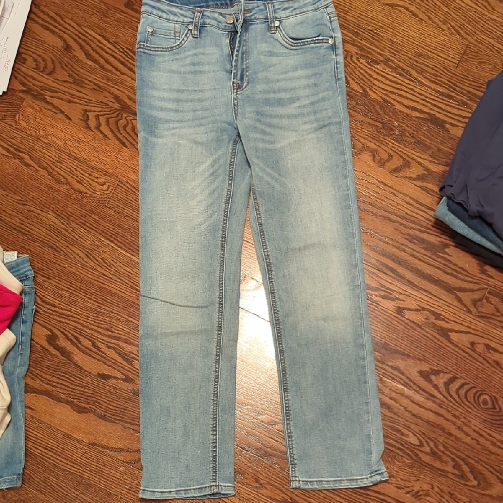 7 For All Mankind Light Wash Straight Leg Jeans